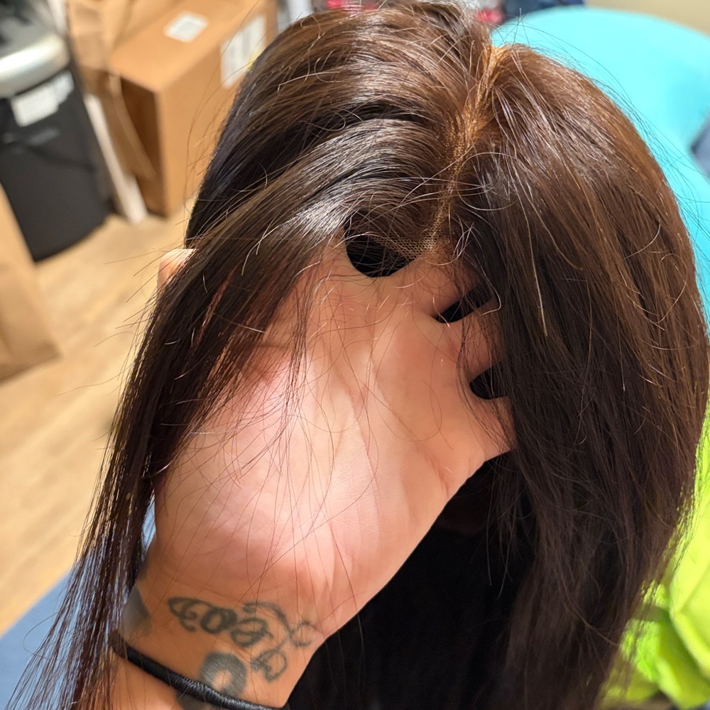 Luxurious Brown Hair Wig 22” 100% human hair - Picture 3 of 4